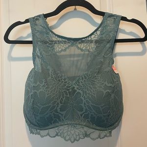 Lace neck bralette